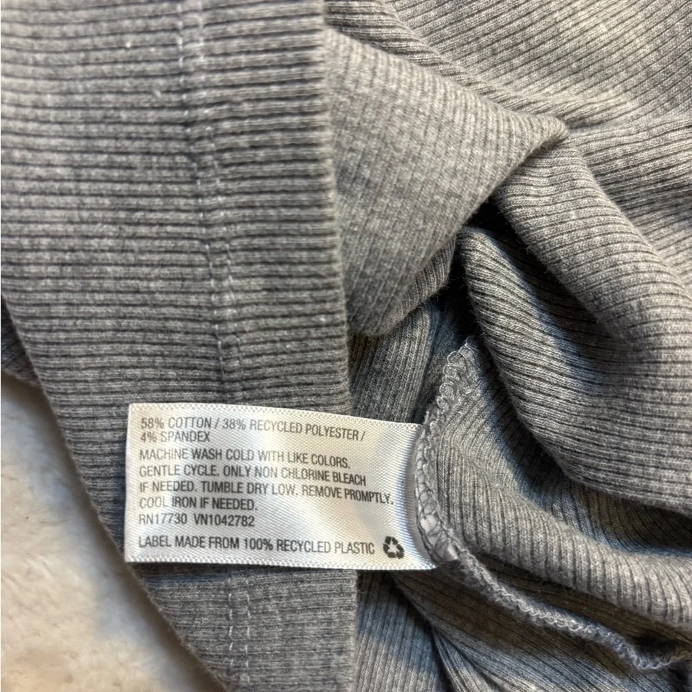 Wild Fable Tank Top Small Gray Ribbed Scoop Neck Racerback Cotton Stretch - Picture 10 of 12